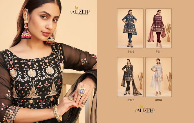 Alizeh Gul Bahaar 2 Georgette Festive Wear Heavy Embroidery Salwar Suits Collection